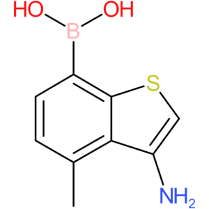 (3-amino-4-methyl-1-benzothiophen-7-yl)boronic acid