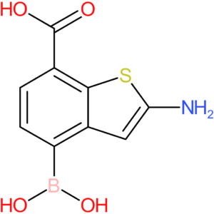 2-amino-7-carboxybenzothiophene-4-boronic acid