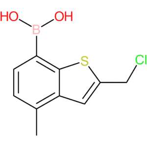 2-(chloromethyl)-4-methylbenzothiophene-7-boronic acid