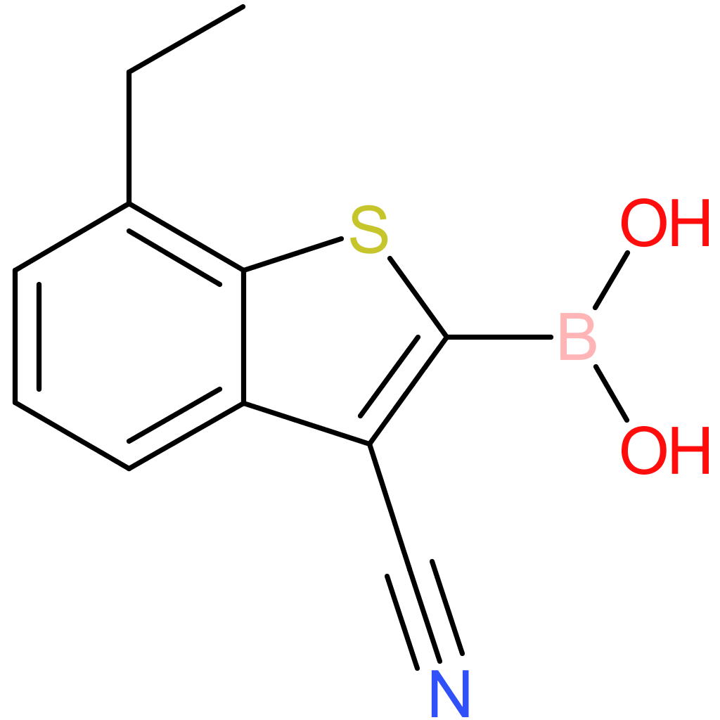 3-cyano-7-ethylbenzothiophene-2-boronic acid