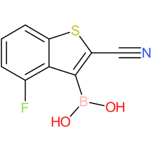 2-cyano-4-fluorobenzothiophene-3-boronic acid
