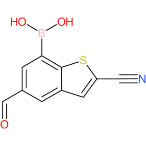 2-cyano-5-formylbenzothiophene-7-boronic acid