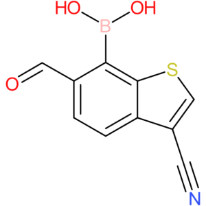 3-cyano-6-formylbenzothiophene-7-boronic acid
