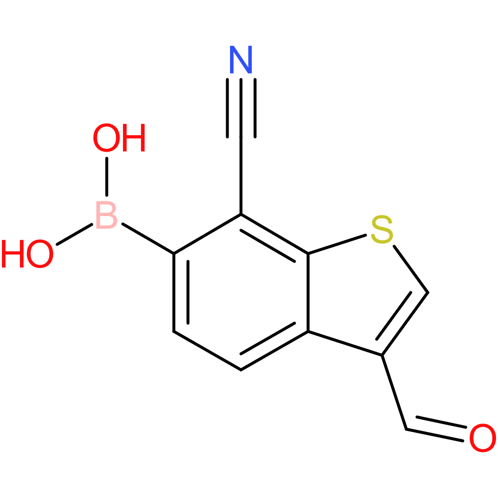 7-cyano-3-formylbenzothiophene-6-boronic acid