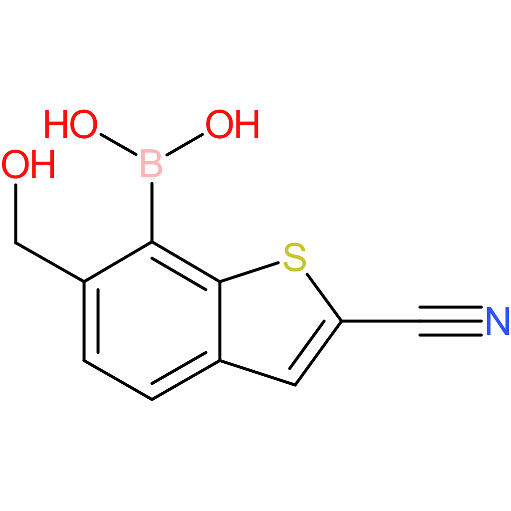 2-cyano-6-(hydroxymethyl)benzothiophene-7-boronic acid