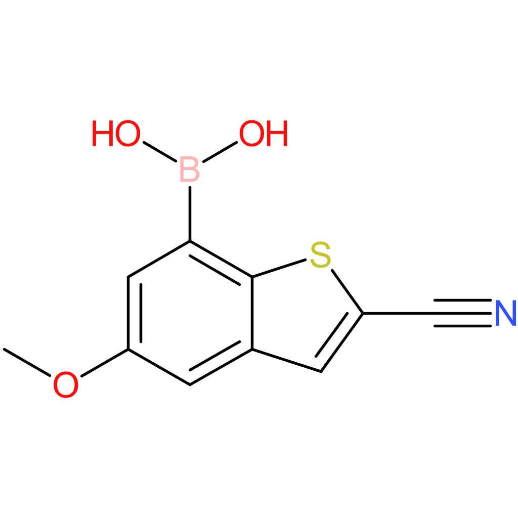 2-cyano-5-methoxybenzothiophene-7-boronic acid