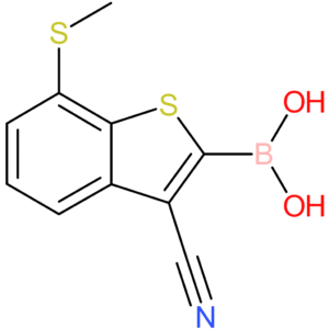 3-cyano-7-(methylthio)benzothiophene-2-boronic acid