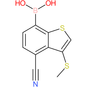 4-cyano-3-(methylthio)benzothiophene-7-boronic acid