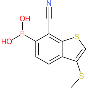 7-cyano-3-(methylthio)benzothiophene-6-boronic acid
