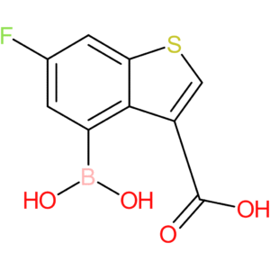 3-carboxy-6-fluorobenzothiophene-4-boronic acid