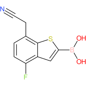 2-borono-4-fluorobenzothiophene-7-acetonitrile
