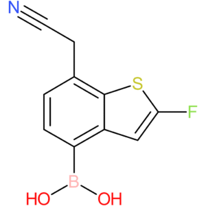 4-borono-2-fluorobenzothiophene-7-acetonitrile