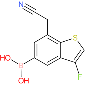 5-borono-3-fluorobenzothiophene-7-acetonitrile
