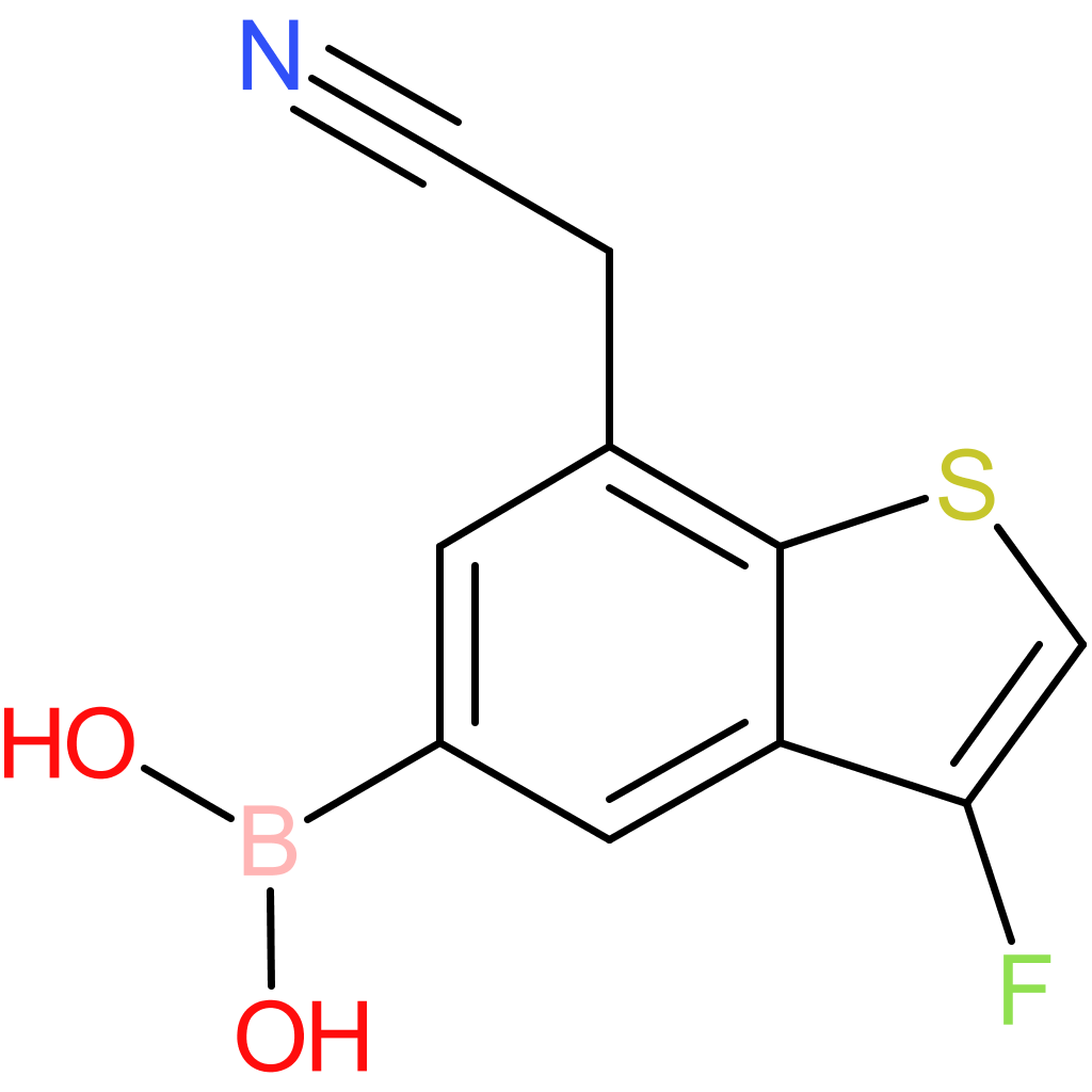 5-borono-3-fluorobenzothiophene-7-acetonitrile