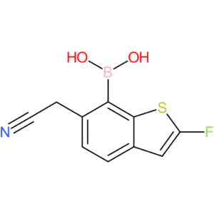 7-borono-2-fluorobenzothiophene-6-acetonitrile