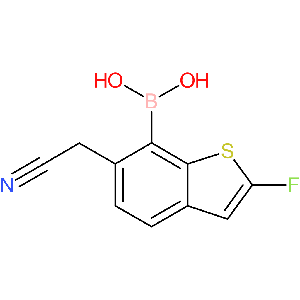 7-borono-2-fluorobenzothiophene-6-acetonitrile