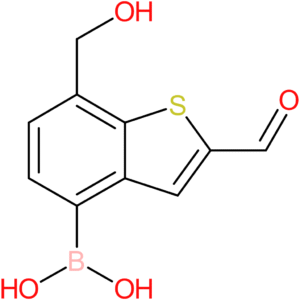 2-formyl-7-(hydroxymethyl)benzothiophene-4-boronic acid