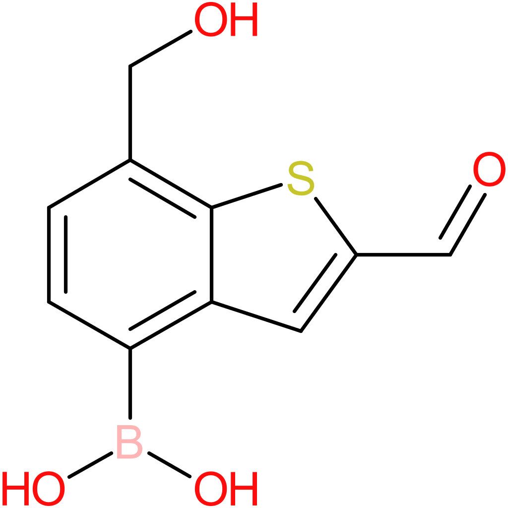 2-formyl-7-(hydroxymethyl)benzothiophene-4-boronic acid