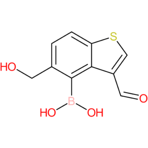 3-formyl-5-(hydroxymethyl)benzothiophene-4-boronic acid