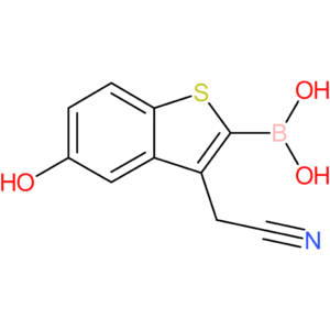2-borono-5-hydroxybenzothiophene-3-acetonitrile