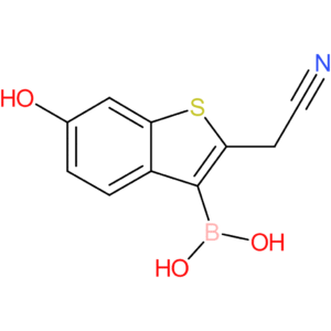 3-borono-6-hydroxybenzothiophene-2-acetonitrile