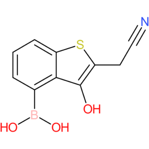 4-borono-3-hydroxybenzothiophene-2-acetonitrile