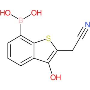 7-borono-3-hydroxybenzothiophene-2-acetonitrile