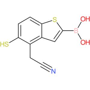 2-borono-5-mercaptobenzothiophene-4-acetonitrile