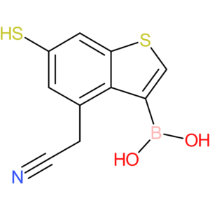 3-borono-6-mercaptobenzothiophene-4-acetonitrile