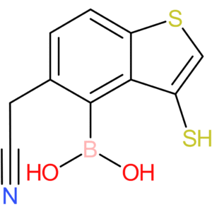 4-borono-3-mercaptobenzothiophene-5-acetonitrile