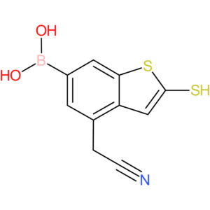 6-borono-2-mercaptobenzothiophene-4-acetonitrile