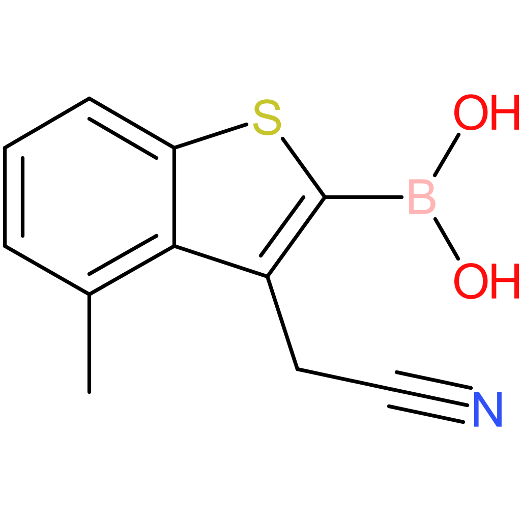 2-borono-4-methylbenzothiophene-3-acetonitrile
