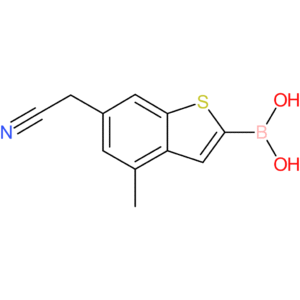 2-borono-4-methylbenzothiophene-6-acetonitrile