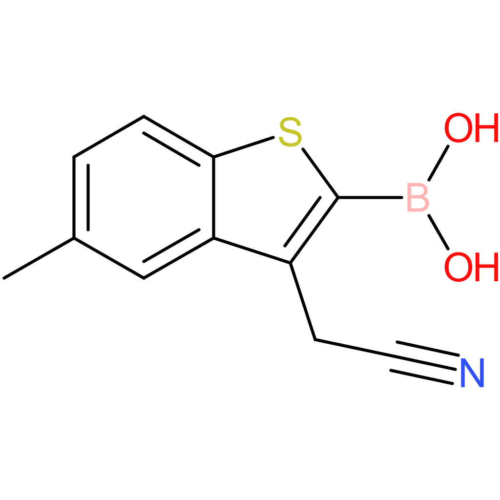 2-borono-5-methylbenzothiophene-3-acetonitrile