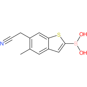 2-borono-5-methylbenzothiophene-6-acetonitrile