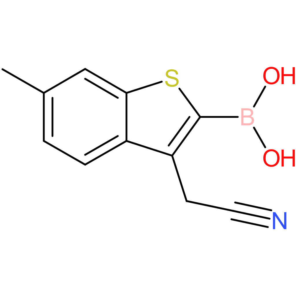 2-borono-6-methylbenzothiophene-3-acetonitrile