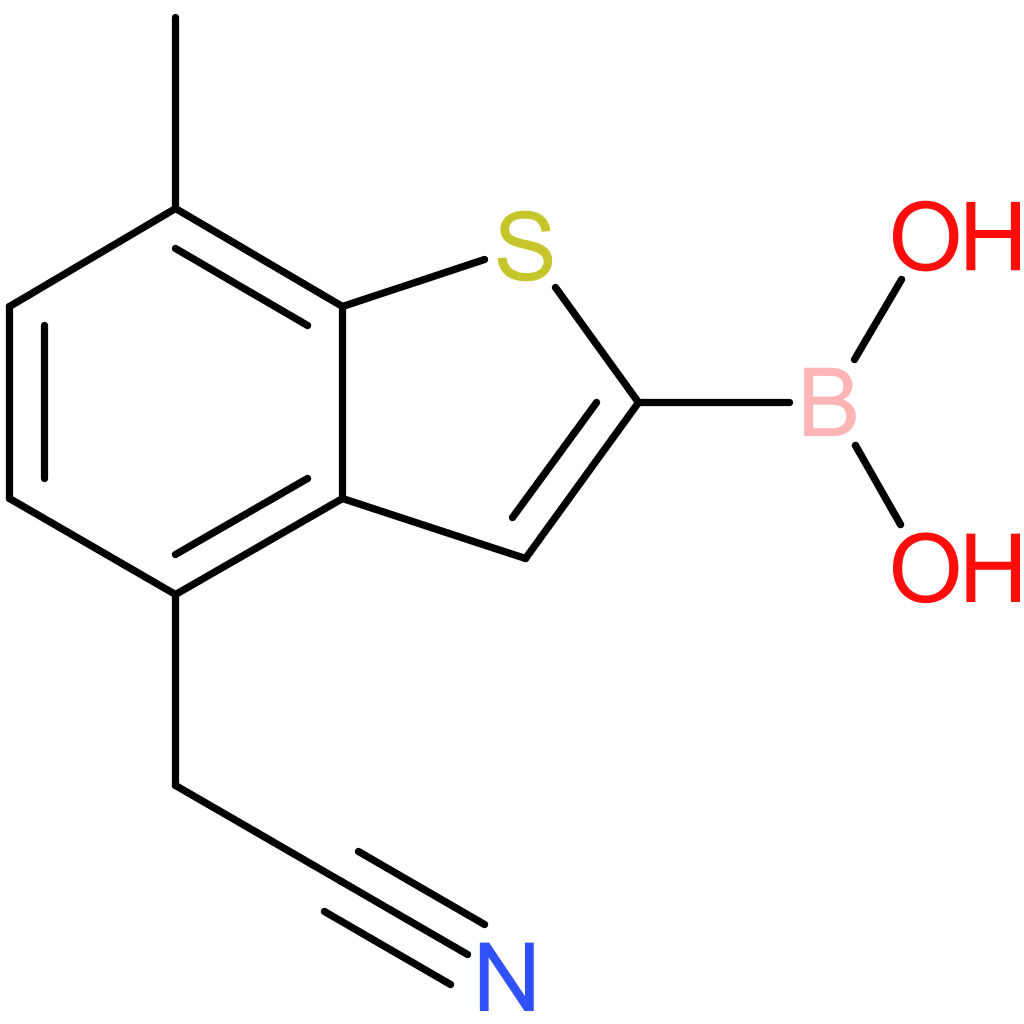 2-borono-7-methylbenzothiophene-4-acetonitrile