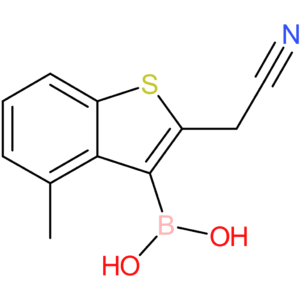 3-borono-4-methylbenzothiophene-2-acetonitrile