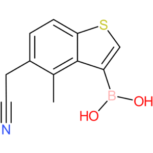 3-borono-4-methylbenzothiophene-5-acetonitrile