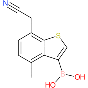 3-borono-4-methylbenzothiophene-7-acetonitrile