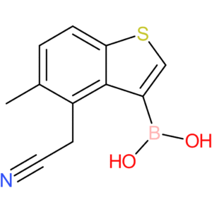 3-borono-5-methylbenzothiophene-4-acetonitrile