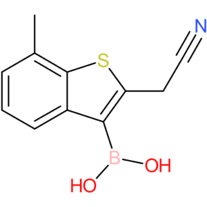 3-borono-7-methylbenzothiophene-2-acetonitrile