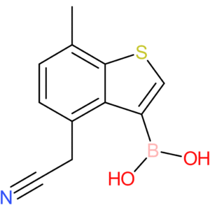 3-borono-7-methylbenzothiophene-4-acetonitrile