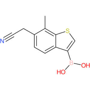 3-borono-7-methylbenzothiophene-6-acetonitrile