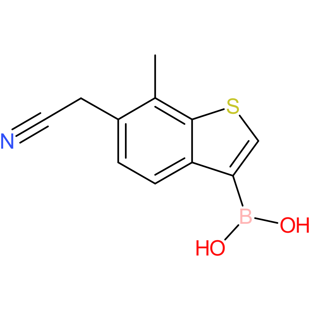 3-borono-7-methylbenzothiophene-6-acetonitrile