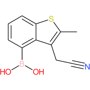 4-borono-2-methylbenzothiophene-3-acetonitrile