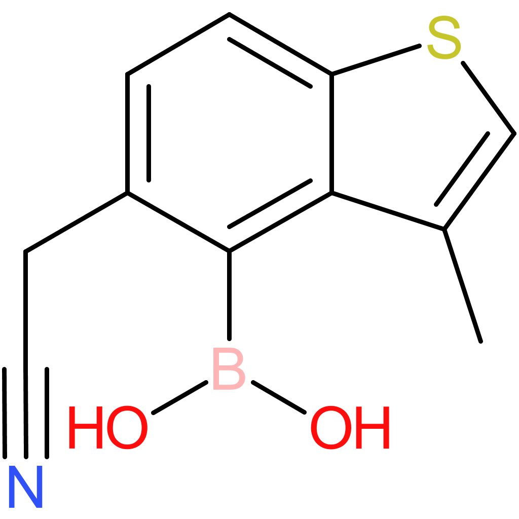 4-borono-3-methylbenzothiophene-5-acetonitrile