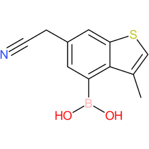 4-borono-3-methylbenzothiophene-6-acetonitrile