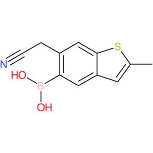 5-borono-2-methylbenzothiophene-6-acetonitrile