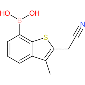 7-borono-3-methylbenzothiophene-2-acetonitrile